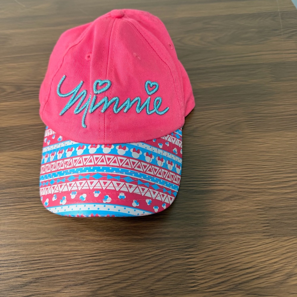 Disney World Parks Minnie Mouse‎ Disneyland Pink Youth Size Baseball Cap Hat